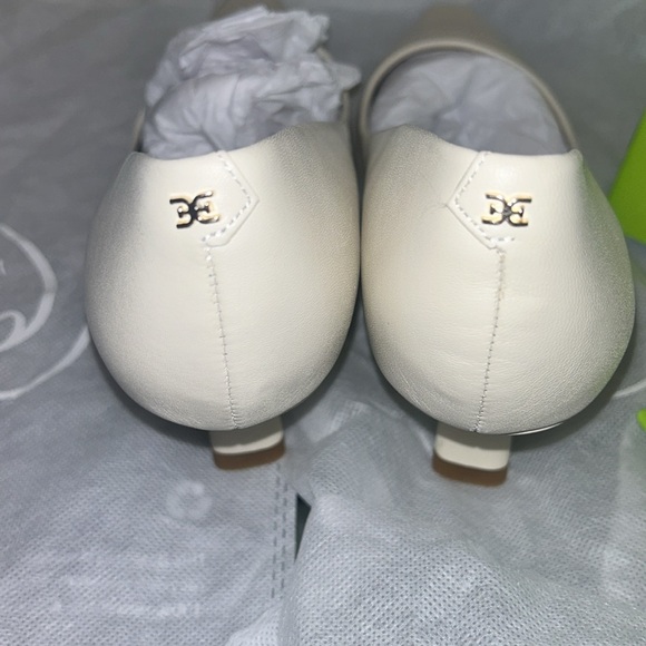 Sam Edelman BIANKA IVORY LEATHER KITTEN HEEL Pointed Toe PUMP NIB NEW sz 9.5 - Picture 16 of 17